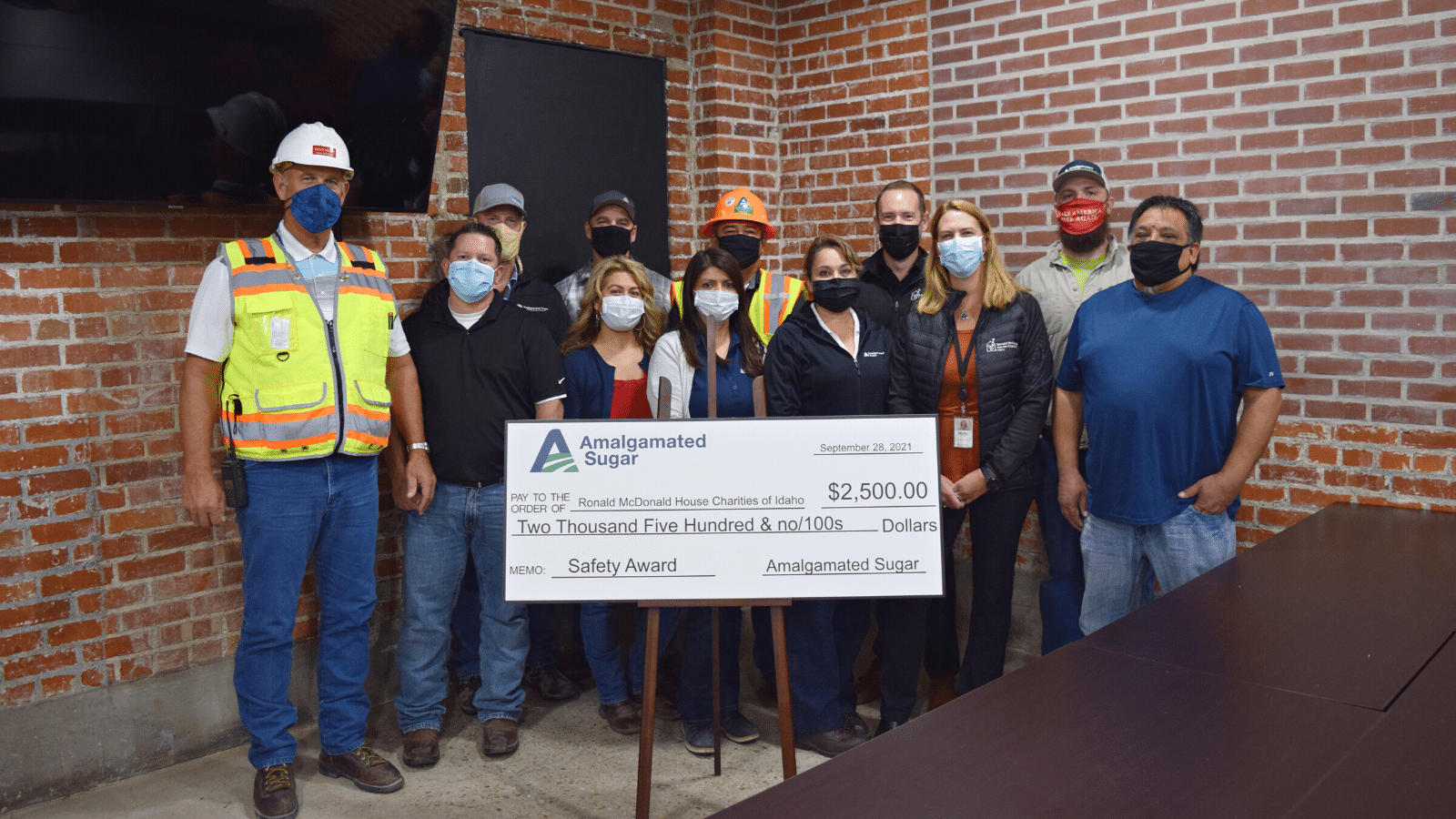 Nampa Factory Achieves Safety Milestone Donates 2,500 to Ronald
