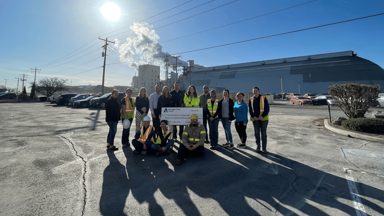 Twin Falls Factory Reaches 250,000 Safe Work Hours Donates 2,500